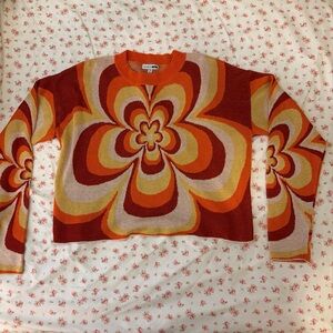 Fashion Nova Orange Knit Sweater